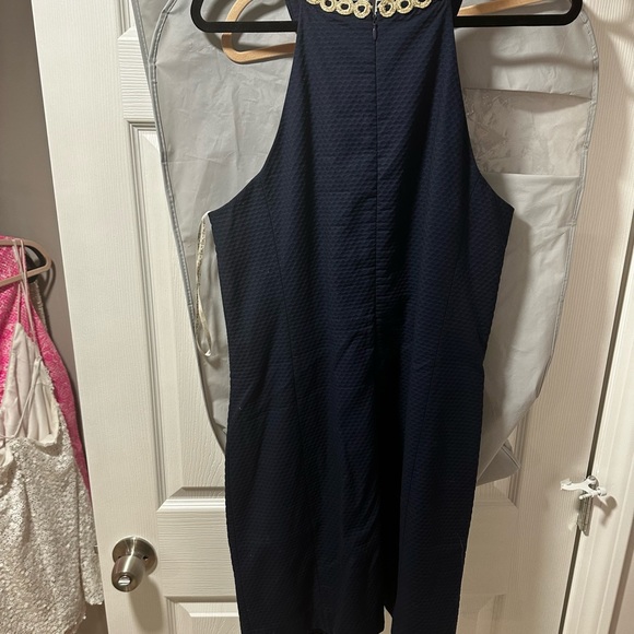 Lily Pulitzer New with tags Navy blue and gold dress - Picture 3 of 5
